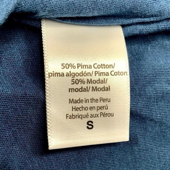 BEYOND THE BUMP BEYOND YOGA MATERNITY NORTHSTAR SHIRT DRESS IN OUTLAW NAVY BLUE - Picture 11 of 14